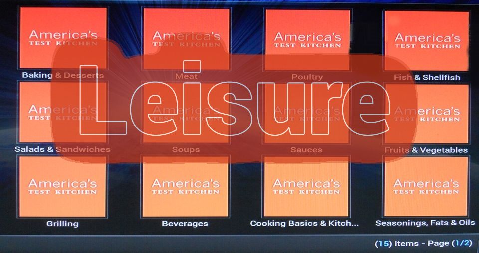 WatchItFree.TV example of COOKING SHOWS