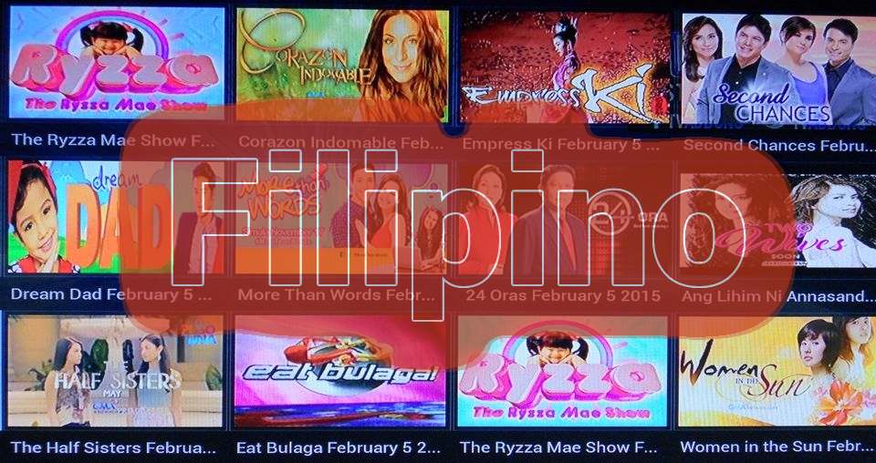 WatchItFree.TV example of ethnic FILIPINO content for Canadian Viewers