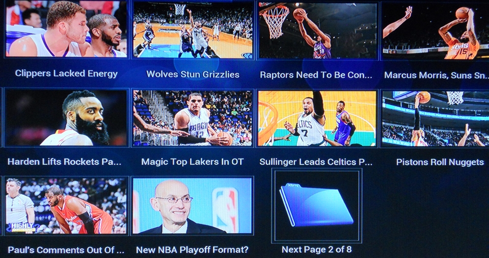 WatchItFree.TV example of SPORTS HEADLINE STORIES